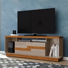 Rack Para Tv Com Nichos Castro Fendi Naturale