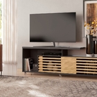 Rack Para Tv Com Nichos Luana Titânio Carvalho