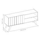 Rack Para Tv Com Portas Abby Branco