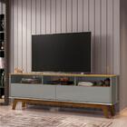 Rack Para Tv Com Portas Assussena Cinamomo Titanium