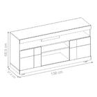 Rack Para Tv Com Portas Aurora Natura Off White