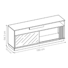 Rack Para Tv Com Portas Lissa Tauari Preto