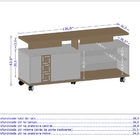 Rack Para Tv Conchal Cinamomo Off White