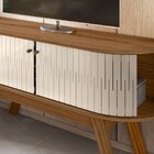 Rack Para Tv Curvo Até 55 Polegadas Atlanta Naturale/off White