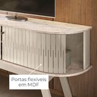 Rack Para Tv Curvo Até 75 Polegadas Valencia Calacata/off Whi