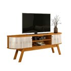 Rack Para Tv Curvo Até 75 Polegadas Valencia Cinamomo/off Whi