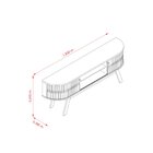 Rack Para Tv Curvo Até 75 Polegadas Valencia Cinamomo/off Whi