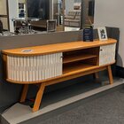 Rack Para Tv Curvo Até 75 Polegadas Valencia Cinamomo/off Whi