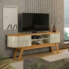 Rack Para Tv Curvo Até 75 Polegadas Valencia Cumaru/opala