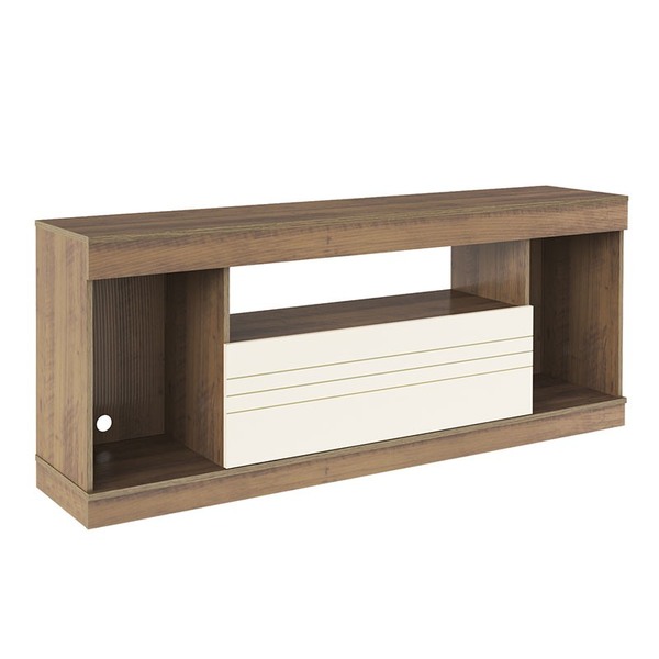 Rack Para Tv De 60'' Polegadas Sport- Artely - Pinho / Off Wh