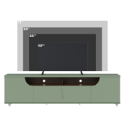 Rack Para Tv De 75 Polegadas Lévis Hortelã Amendoa