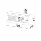 Rack Para Tv De Até 55 Polegadas 1 Porta R589 Dalla Costa