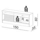 Rack Para Tv De Até 55 Polegadas 1 Porta R589 Dalla Costa