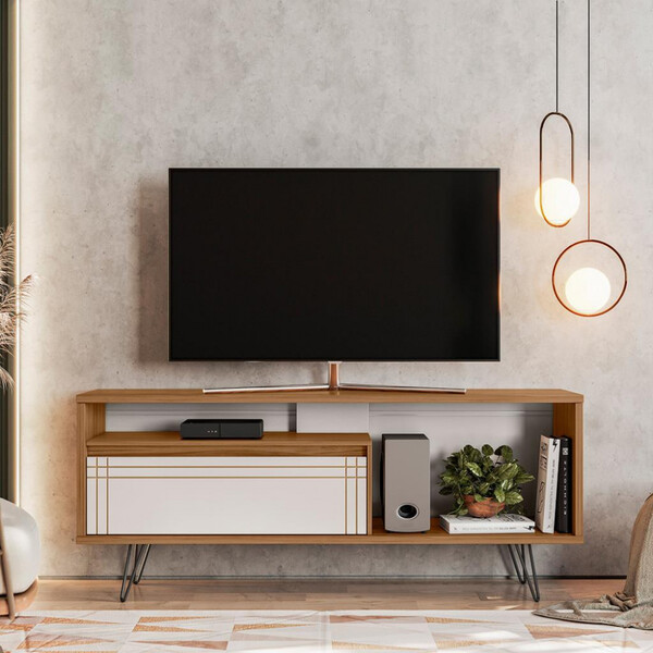 Rack Para Tv De Até 60 Polegadas 1 Porta Nt1285 Nótavel Móveis