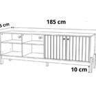 Rack Para Tv De Até 70 Polegadas 100% Mdf Ripado Holanda 180c