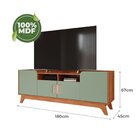 Rack Para Tv De Até 70 Polegadas, Paris ,180cm Cinamomo/salvia