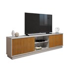 Rack Para Tv De Até 75 Polegadas 2 Portas 2 Nichos Burgos Nat