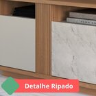 Rack Para Tv De Até 80 Polegadas Com Detalhe Ripado E 3 Porta