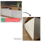 Rack Para Tv De Até 80 Polegadas Com Detalhe Ripado E 3 Porta