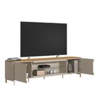 Rack Para Tv De Até 85 Moderno Santorini Tauari/off White Fos