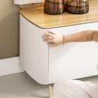 Rack Para Tv De Até 85 Moderno Santorini Tauari/off White Fos