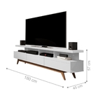 Rack Para Tv Denver Com 3 Gavetas Branco