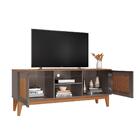 Rack Para Tv Diamond Com Pintura Efeito Palha Cinza Noce