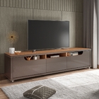 Rack Para Tv Dortmund 2.2 Com 3 Gavetas Cinza