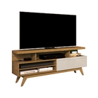 Rack Para Tv Dubhe 1 Gaveta 1.36 Cumaru/off White