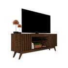 Rack Para Tv França 2 Portas Ripado Cedro