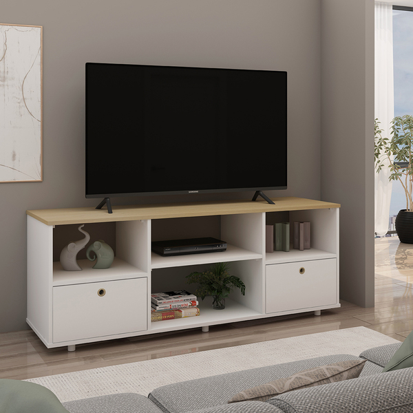 Rack para TV Genialflex Branco Encaixe Sem Ferramentas