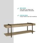 Rack Para Tv Habitat Madeirado E Tubos Ouro Velho Carraro