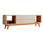 Rack Para Tv Horizon Delux 1.8 Off White/Nature – Móveisaqui