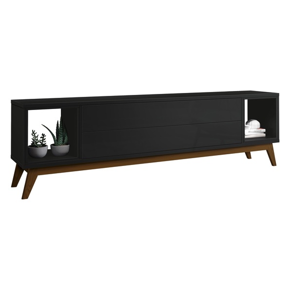 Rack Para Tv Horizon Delux 1.8 Preto – Móveisaqui