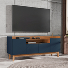 Rack Para Tv Jayce Azul Cobalto Cedro