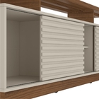 Rack Para Tv Joinville Com Ripas Off White Nogueira