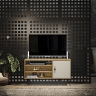 Rack Para Tv Jullieta Retrô Carvalho Off White