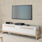 Rack Para Tv Leila Branco Natural