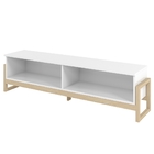 Rack Para Tv Leila Branco Natural