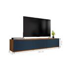 Rack Para Tv Lille Cedro Azul Cobalto