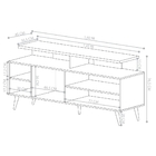 Rack Para Tv Lola Off White E Canela