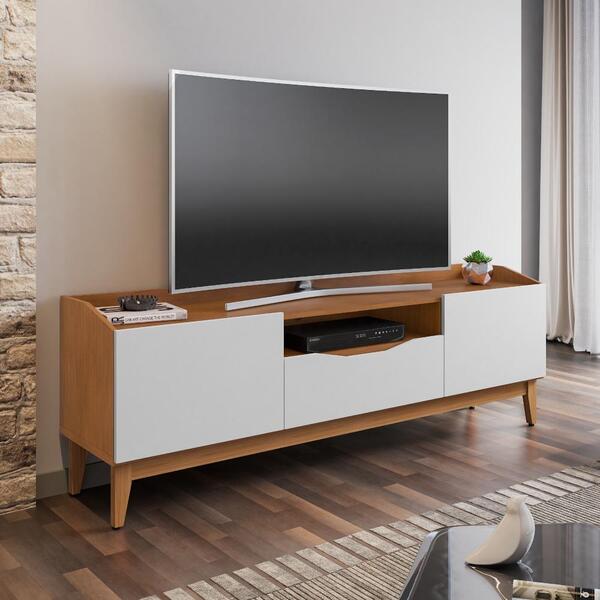 Rack Para Tv London 1.8 Cedro Branco