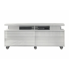 Rack Para Tv Manly Com Portas De Correr Frisadas Branco
