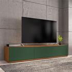 Rack Para Tv Mônaco Com Gaveta Cedro Verde Oliva