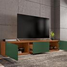 Rack Para Tv Mônaco Com Gaveta Cedro Verde Oliva