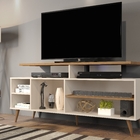 Rack Para Tv Monce Off White E Canela