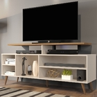 Rack Para Tv Monce Off White E Canela