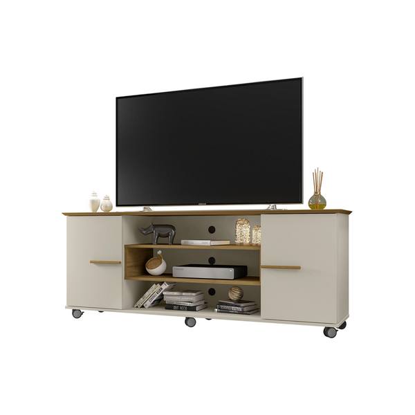 Rack Para Tv Odeon Cinamomo Off White - Bechara Móveis