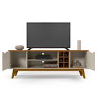 Rack Para Tv Off White Cumaru Prism Patrimar