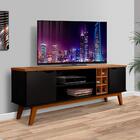 Rack Para Tv Preto Acetinado Cumaru Prism Patrimar